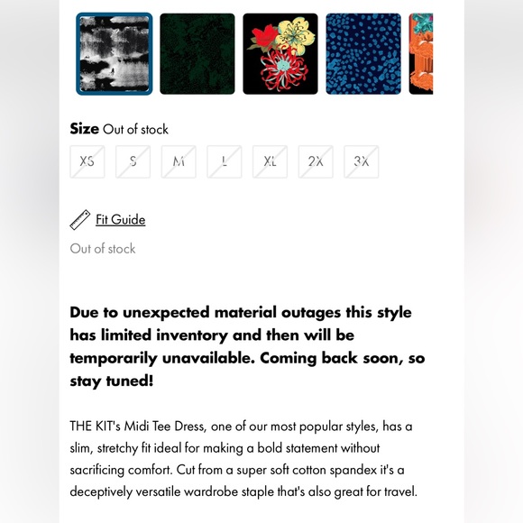 NWT The Knit Long Sleeve Tee Midi Dress Size Large Black, White and Gray - Picture 4 of 5